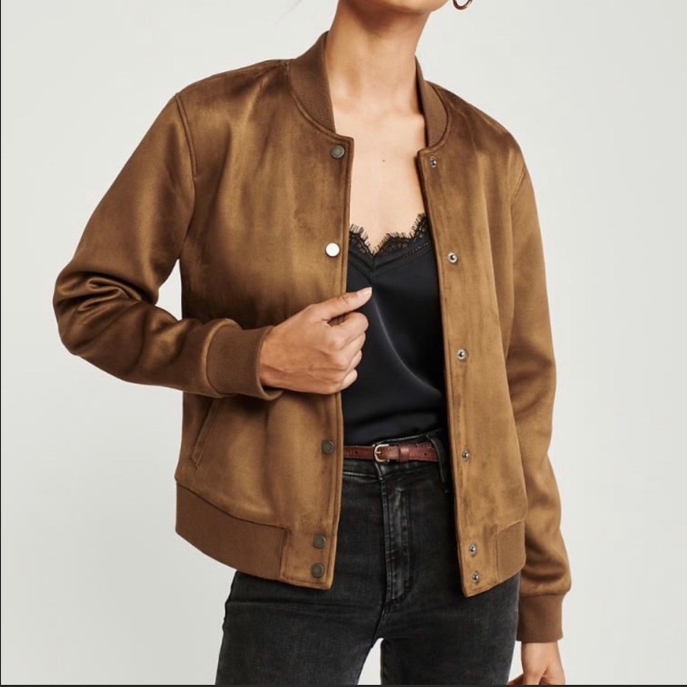 NWT Abercrombie & Fitch Bomber Jacket Size L